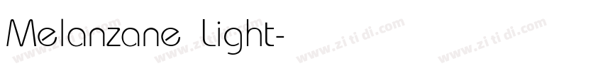 Melanzane Light字体转换